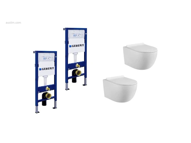 1 set toiletsets - geberit inbouwreservoirs -... - afbeelding 1 van  8