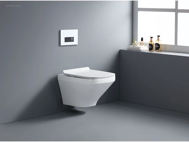1 set toiletten - wit - super flush - hangend -... - afbeelding 3 van  10