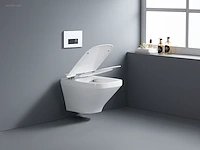 1 set toiletten - wit - super flush - hangend -... - afbeelding 4 van  10