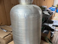 1 vaas zilverkleurig dekocandle