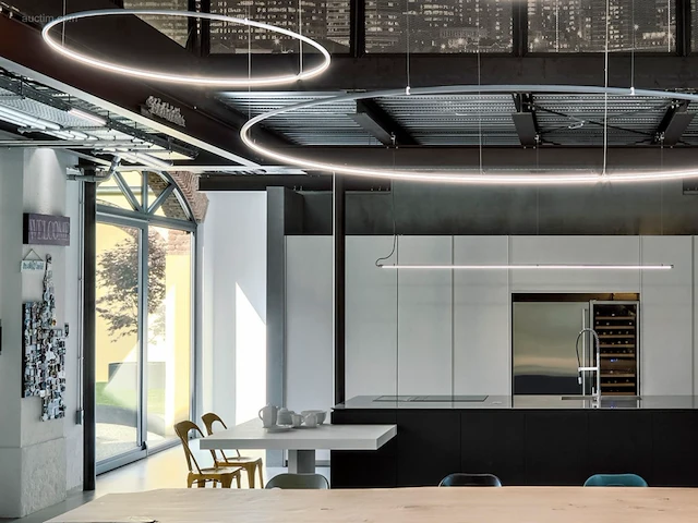 1 x aurora 120 design armatuur zwart - afbeelding 5 van  10