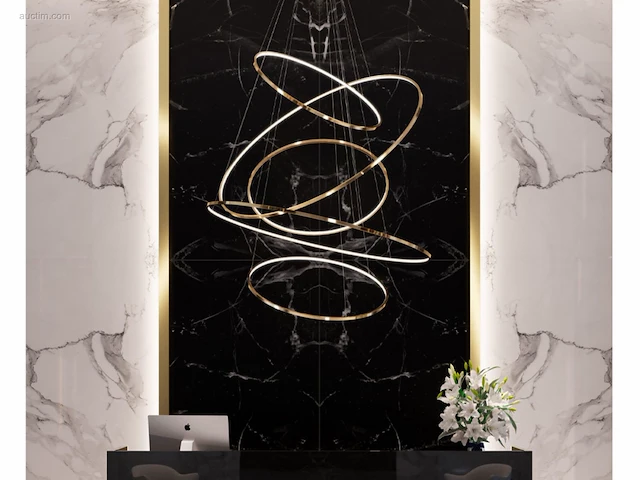 1 x aurora 512 design armatuur goud - afbeelding 5 van  9