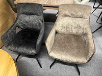 1 x eetkamertafel mango ovaal 200 x 100 x 78 cm, met 6 goossens stoelen - afbeelding 2 van  2