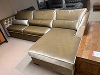 1 x erik kusters - chair lounge - sofa kleur zilver armleuning capitonneert 300 x 170 cm - afbeelding 2 van  3