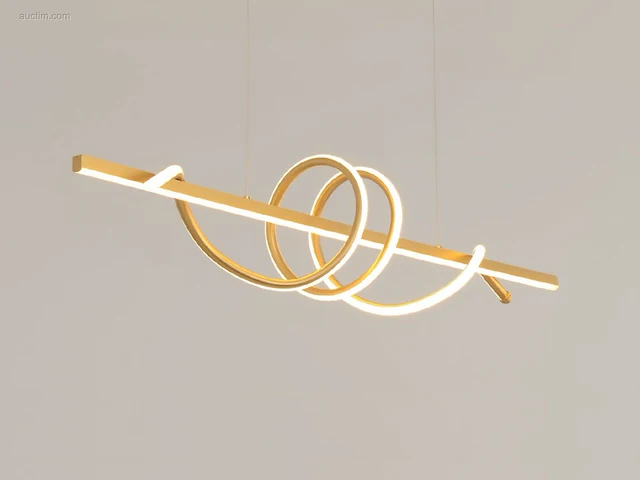 1 x flow led design armatuur goud - afbeelding 2 van  9