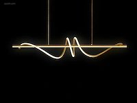 1 x flow led design armatuur goud