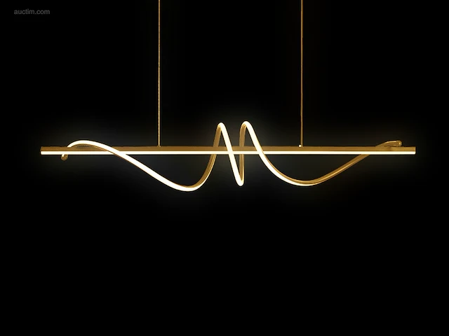 1 x flow led design armatuur goud - afbeelding 1 van  9