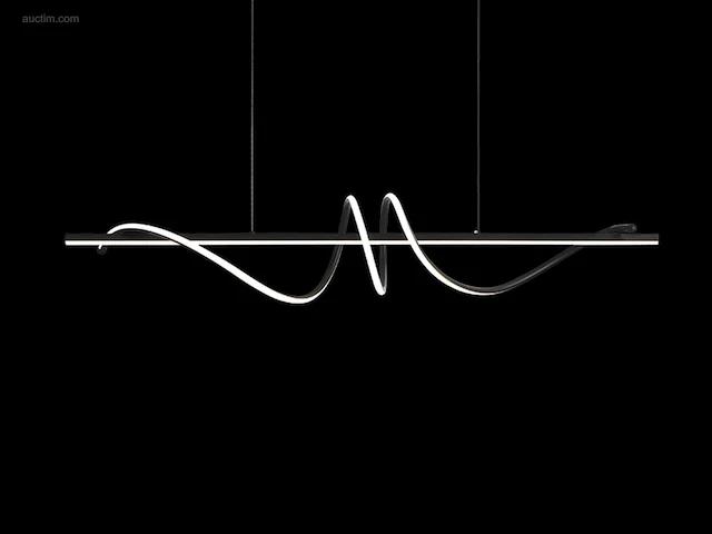 1 x flow led design armatuur zwart - afbeelding 1 van  8