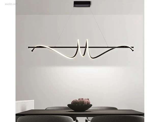 1 x flow led design armatuur zwart - afbeelding 3 van  8