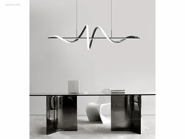 1 x flow led design armatuur zwart - afbeelding 4 van  8