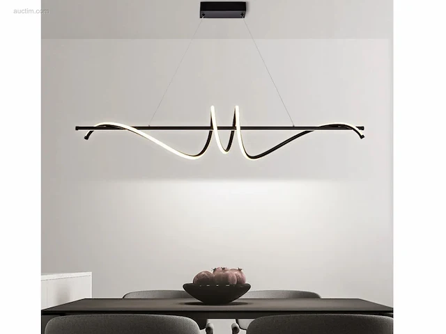 1 x flow led design armatuur zwart - afbeelding 7 van  8