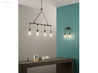 1 x industriële retro hanglamp 4 lichts - afbeelding 7 van  7