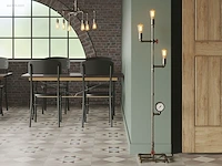 1 x industriële retro vloerlamp 3 lichts