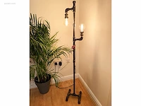 1 x industriële retro vloerlamp 3 lichts - afbeelding 8 van  8