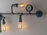 1 x industriële retro wandlamp 5 lichts - afbeelding 3 van  6