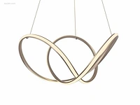 1 x infinity 360 design hang lamp satijn - afbeelding 6 van  7