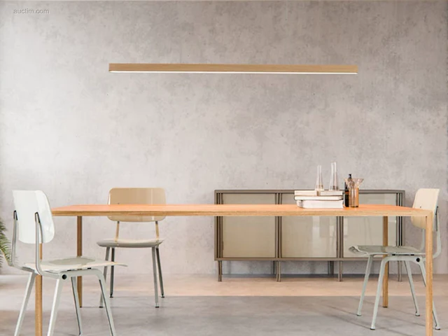 1 x intec led houten design pendel armatuur - afbeelding 3 van  7
