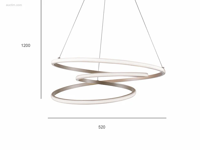 1 x kyoto 360 design armatuur satijn goud - afbeelding 6 van  8