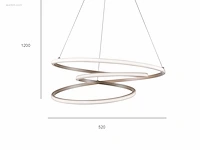1 x kyoto 360 design armatuur satijn goud - afbeelding 6 van  8