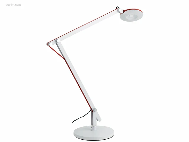 1 x lad italiaanse led design bureaulamp wit - afbeelding 1 van  8