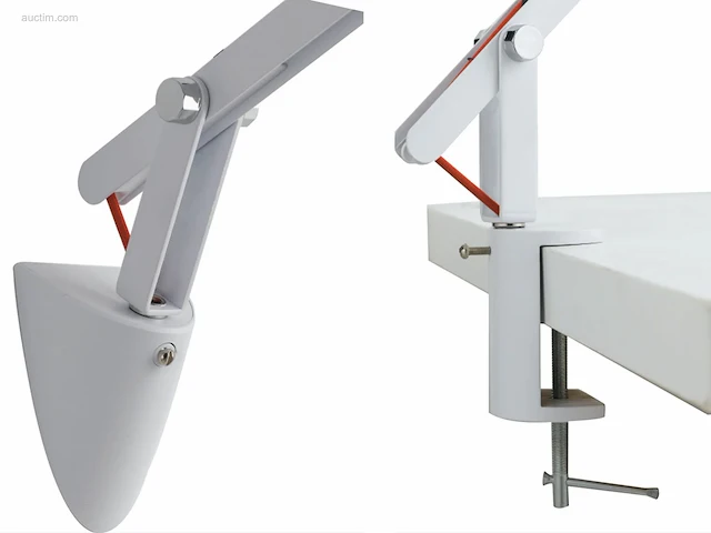 1 x lad italiaanse led design bureaulamp wit - afbeelding 8 van  8