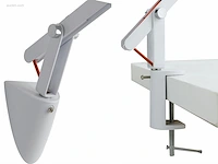 1 x lad italiaanse led design bureaulamp wit - afbeelding 8 van  8
