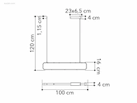 1 x luce ambiente design led moka hanglamp - afbeelding 6 van  7