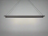 1 x quattro square 120x40 cm hang lamp zwart - afbeelding 2 van  6