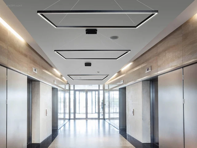 1 x quattro square 120x40 cm hang lamp zwart - afbeelding 5 van  6