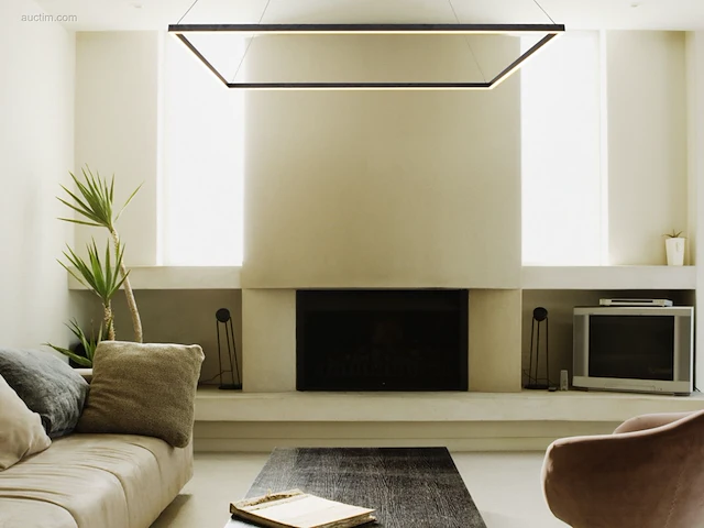 1 x quattro square 80x80 cm hang lamp zwart - afbeelding 6 van  12