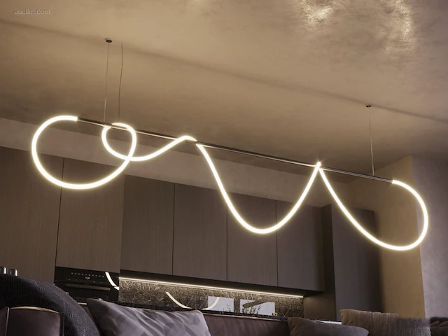 1 x ropu 120 led design armatuur goud - afbeelding 3 van  7