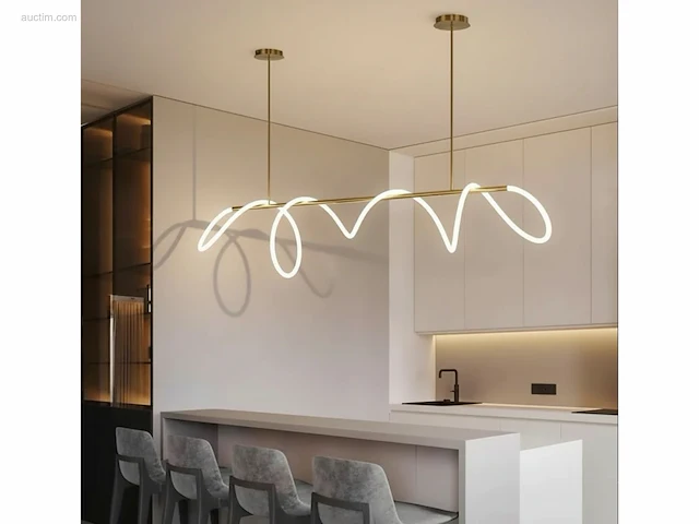 1 x ropu 120 led design armatuur goud - afbeelding 6 van  7