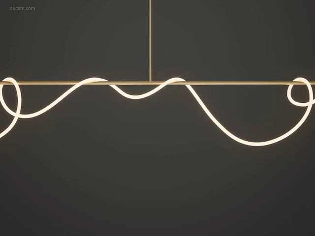 1 x ropu 120 led design armatuur goud - afbeelding 5 van  6