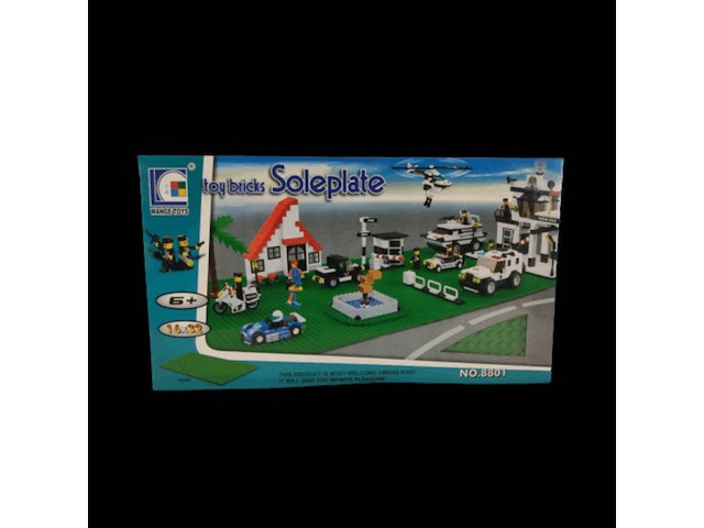 1 x sluban grondplaat wange toys groen 8801 - afbeelding 1 van  3