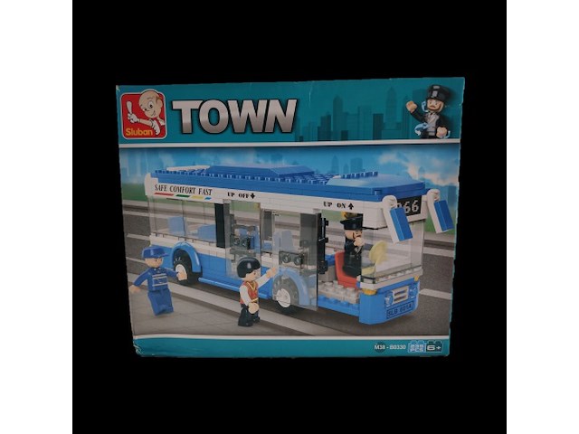 1 x sluban town city bus b0330 - afbeelding 2 van  3