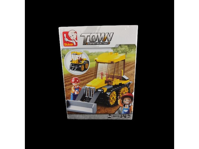 1 x sluban town construction/kleine bulldozer b0377d - afbeelding 2 van  3