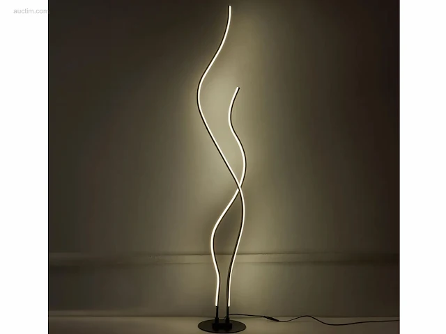 1 x solo fumé zwart design vloer lamp - afbeelding 6 van  6