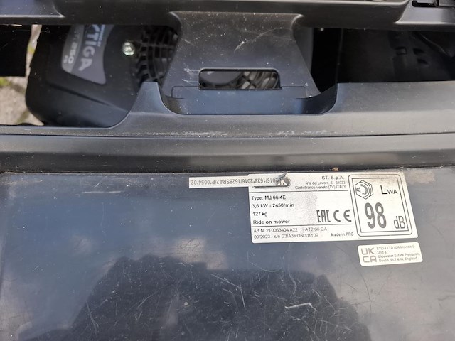 1 zitmaaier stiga alpina mj 66 4e - afbeelding 3 van  7