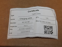 10 autolaadkabels / koppelkabels type 2. 6m 3x2,5 mm2. - afbeelding 3 van  3