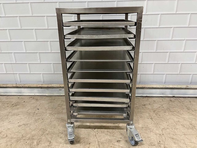 10 delige - rvs - patisseriewagen - afbeelding 1 van  3