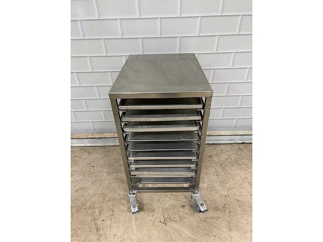10 delige - rvs - patisseriewagen - afbeelding 3 van  3