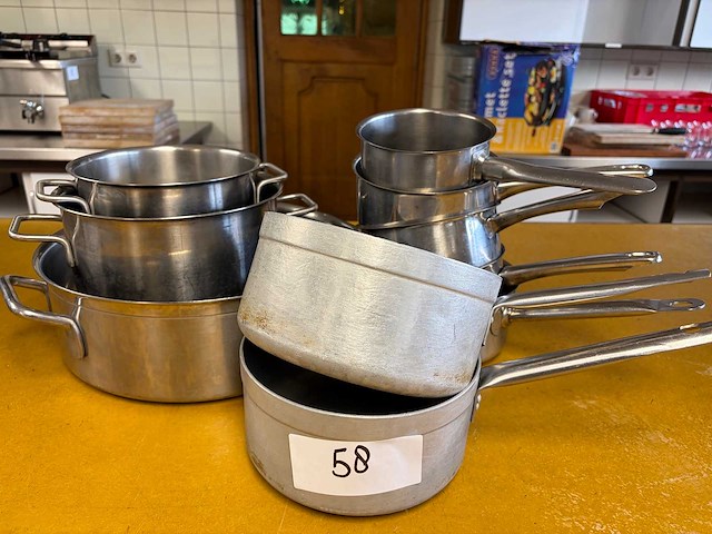 10-delige (rvs) pannenset - afbeelding 1 van  4