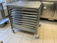 10-delige rvs patisserie wagen - afbeelding 1 van  3
