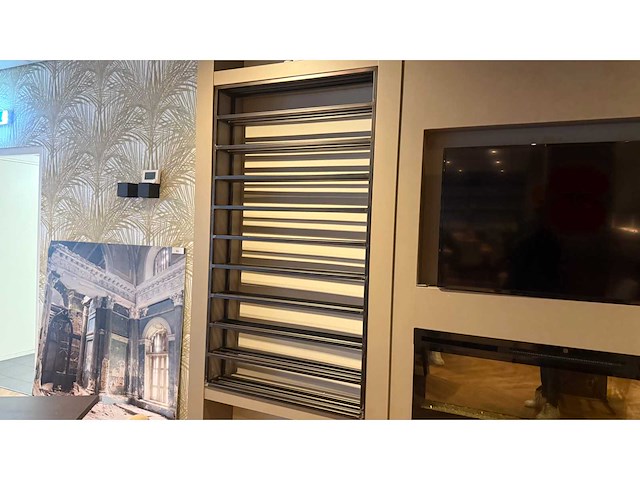 10-delige stalen design wijnrek - afbeelding 1 van  4