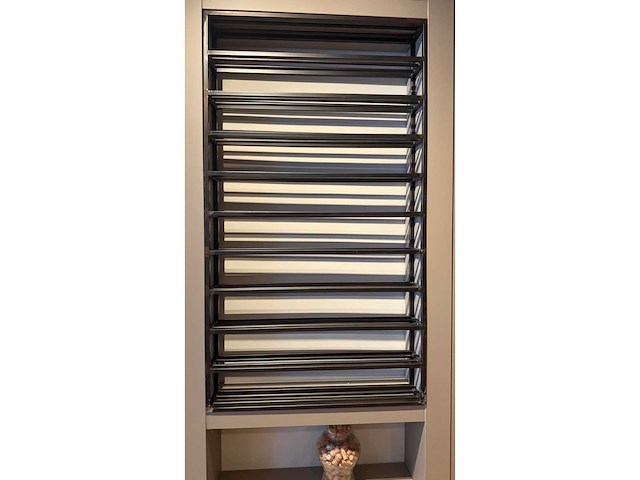 10-delige stalen design wijnrek - afbeelding 4 van  4