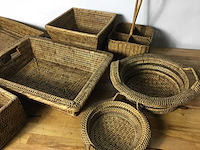 10 diverse rieten manden - afbeelding 2 van  8