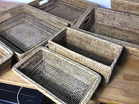 10 diverse rieten manden - afbeelding 3 van  8