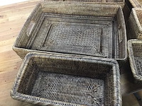 10 diverse rieten manden - afbeelding 4 van  8