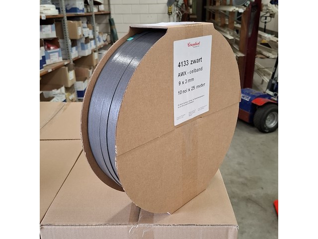 10 doos a 5 pakjes awx celband coroplast, 9 x 3mm zwart - afbeelding 5 van  8