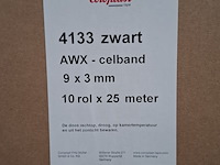 10 doos a 5 pakjes awx celband coroplast, 9 x 3mm zwart - afbeelding 7 van  8